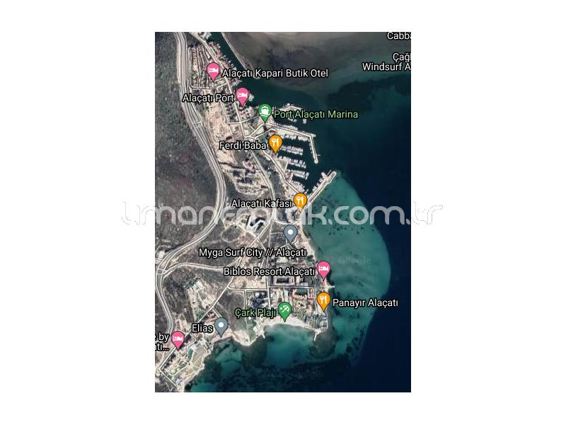 ÇEŞME LİMAN EMLAKTAN ALAÇATI PORT PROJESİ İÇİNDE TARLA